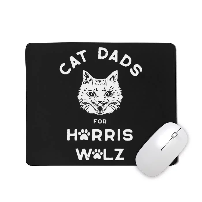 Cat Dads For Harris Walz Mousepad