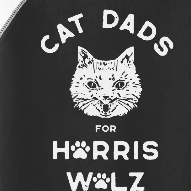 Cat Dads For Harris Walz Toddler Fine Jersey T-Shirt