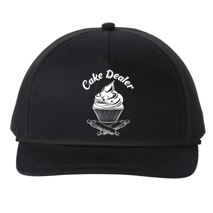 Cake Dealer Funny Cupcake Baker Baking Love Kitchen Gift Cute Gift Snapback Five-Panel Rope Hat