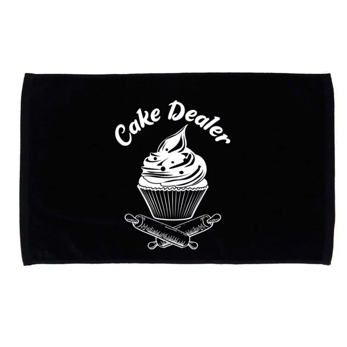 Cake Dealer Funny Cupcake Baker Baking Love Kitchen Gift Cute Gift Microfiber Hand Towel