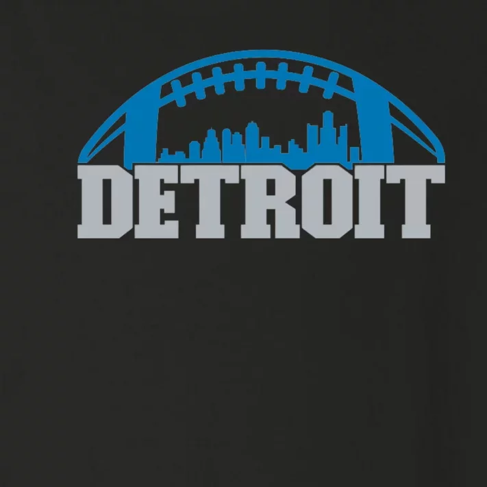 Cool Detroit Football With City Toddler Long Sleeve Shirt