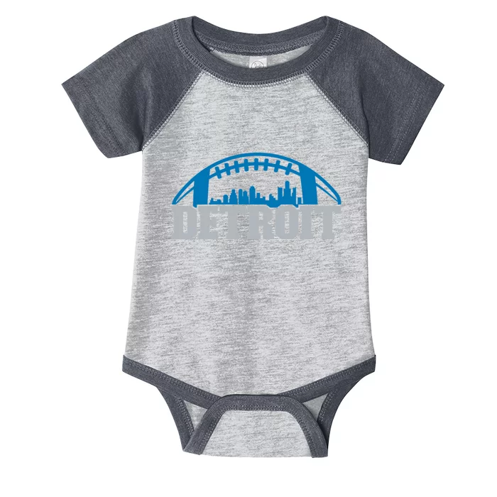 Cool Detroit Football With City Infant Baby Jersey Bodysuit