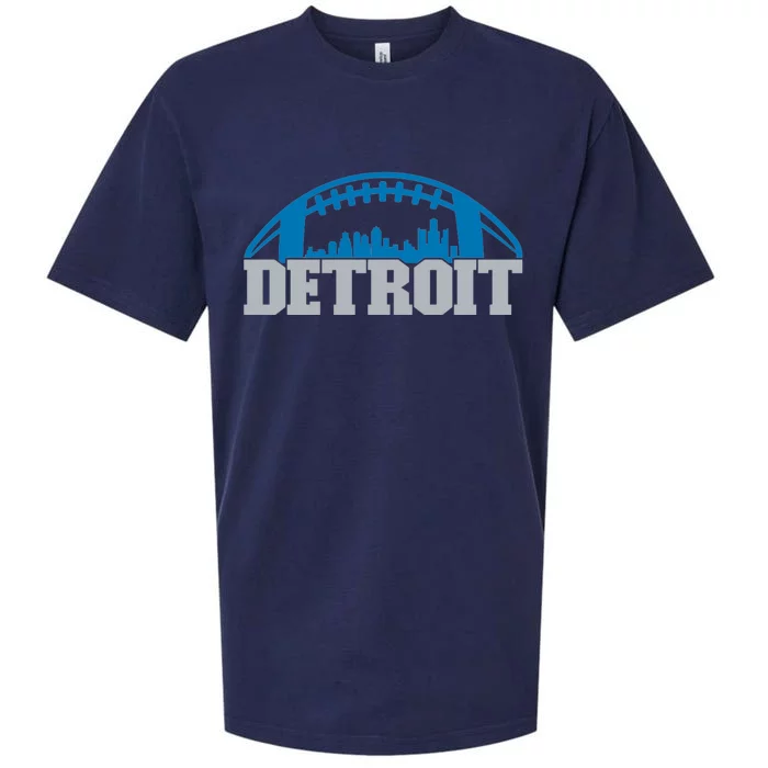 Cool Detroit Football With City Sueded Cloud Jersey T-Shirt