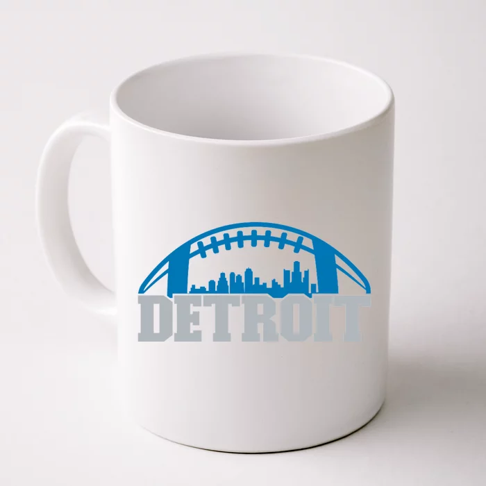 Cool Detroit Football With City Front & Back Coffee Mug