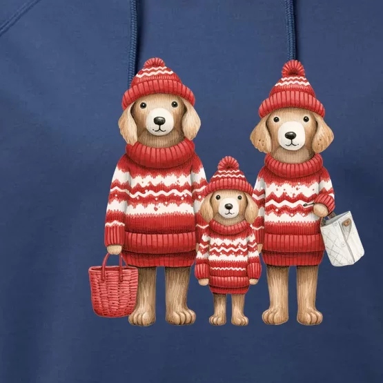 Christmas Dog Family Matching Outfit Performance Fleece Hoodie