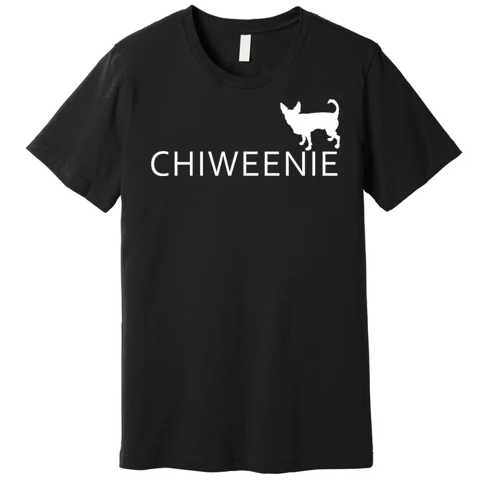 Chiweenie Dog Funny Logo Premium T-Shirt