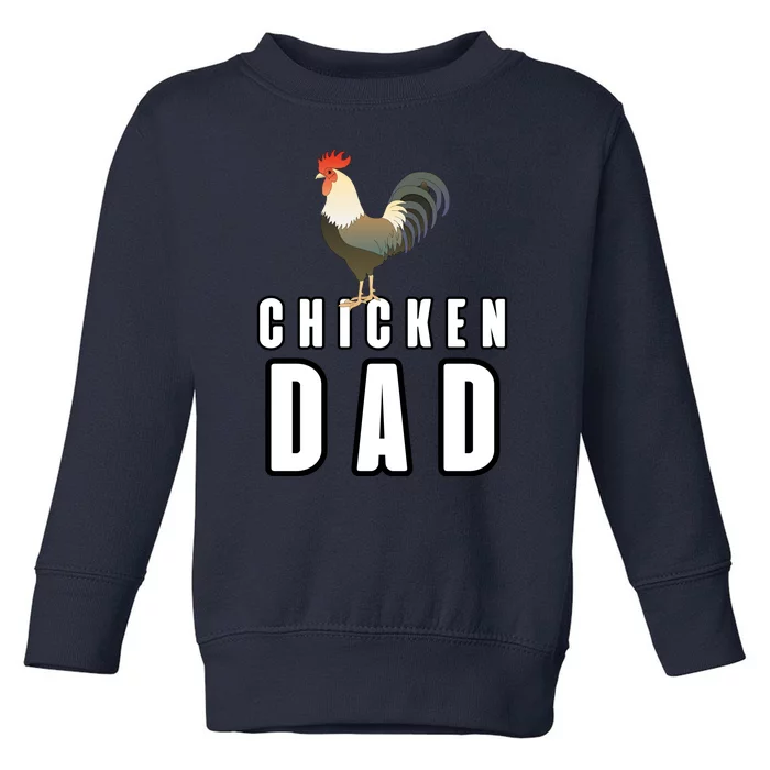 Chicken Dad Farmer Toddler Sweatshirt