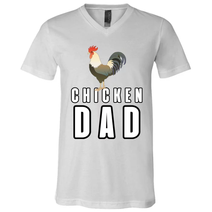 Chicken Dad Farmer V-Neck T-Shirt