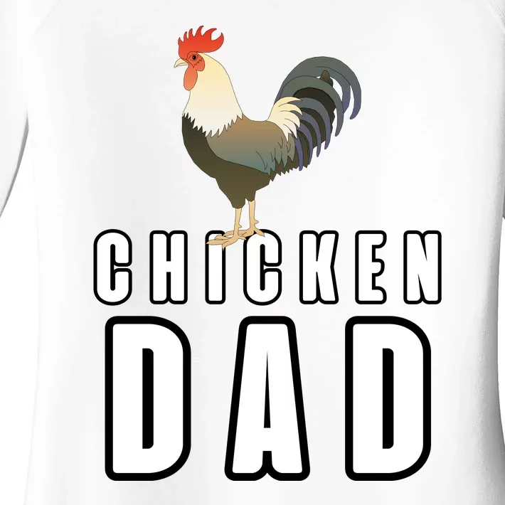 Chicken Dad Farmer Women's Perfect Tri Tunic Long Sleeve Shirt