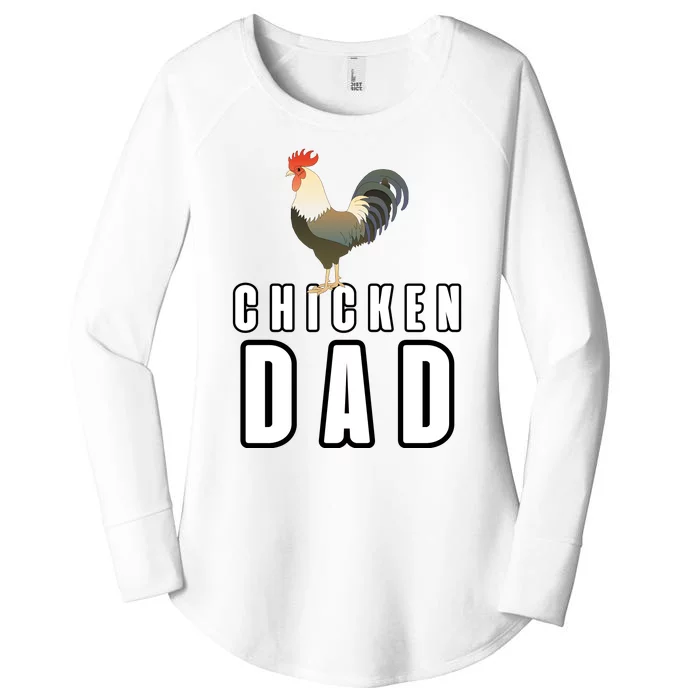 Chicken Dad Farmer Women's Perfect Tri Tunic Long Sleeve Shirt