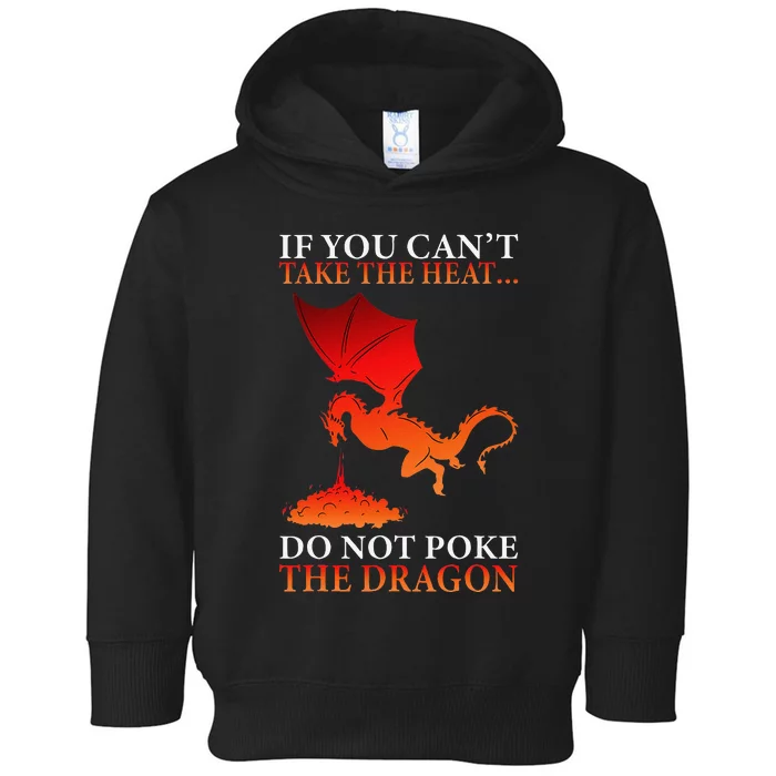 Cool Dragon Flame Spewing Flying Mythical Creature Toddler Hoodie