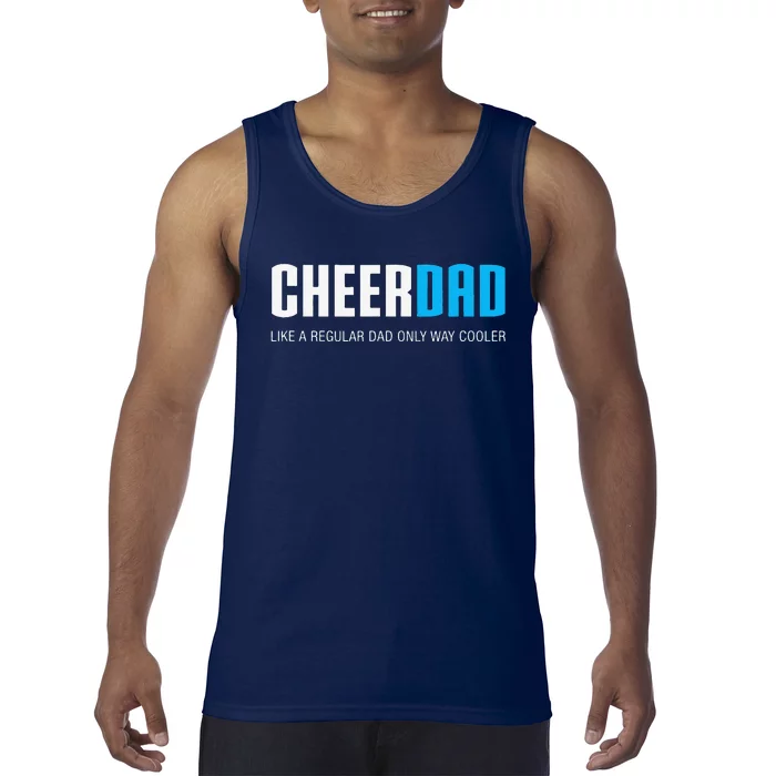 Cheer Dad Funny Cute Fathers Day Gift Cheerleading Tank Top