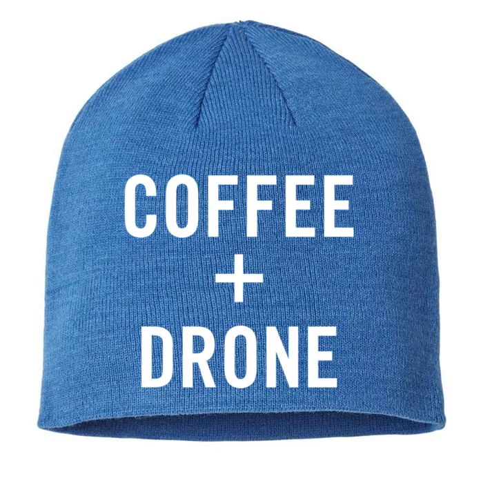 Coffee + Drone For Drone Pilot Gift 8 1/2in Sustainable Knit Beanie