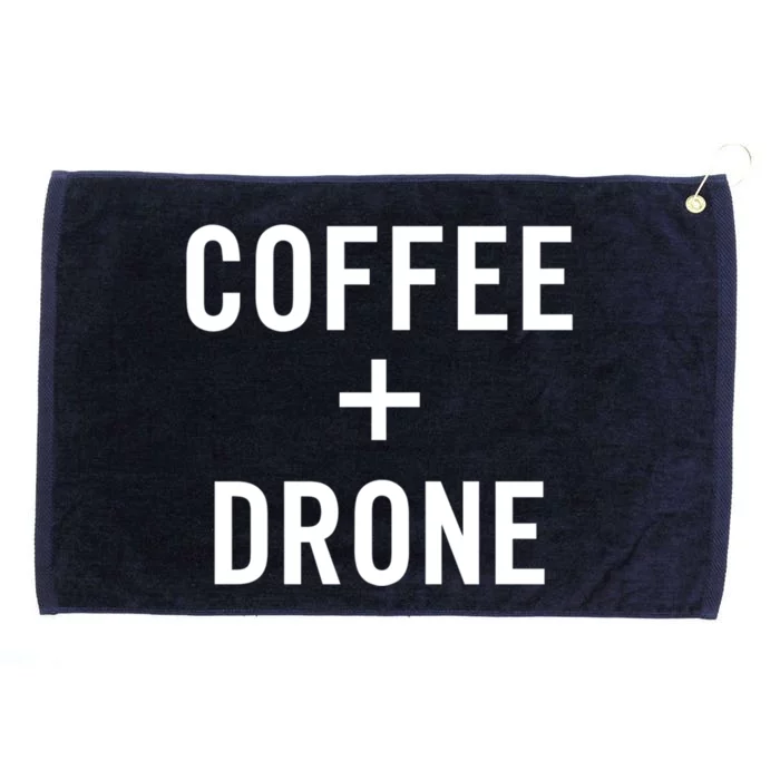 Coffee + Drone For Drone Pilot Gift Grommeted Golf Towel