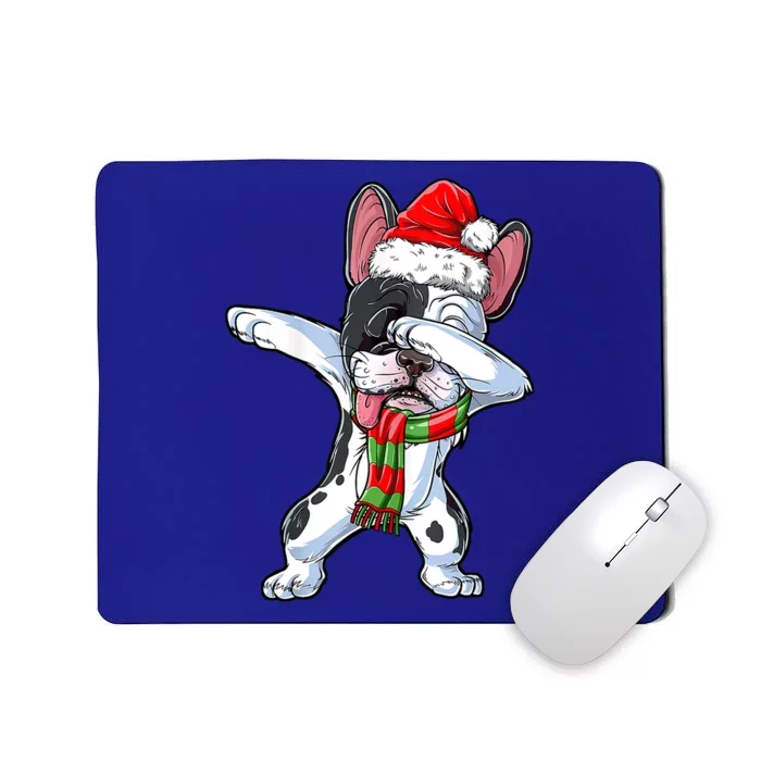 Cute Dabbing French Bulldog Christmas Hat Adults Xmas Gift Mousepad