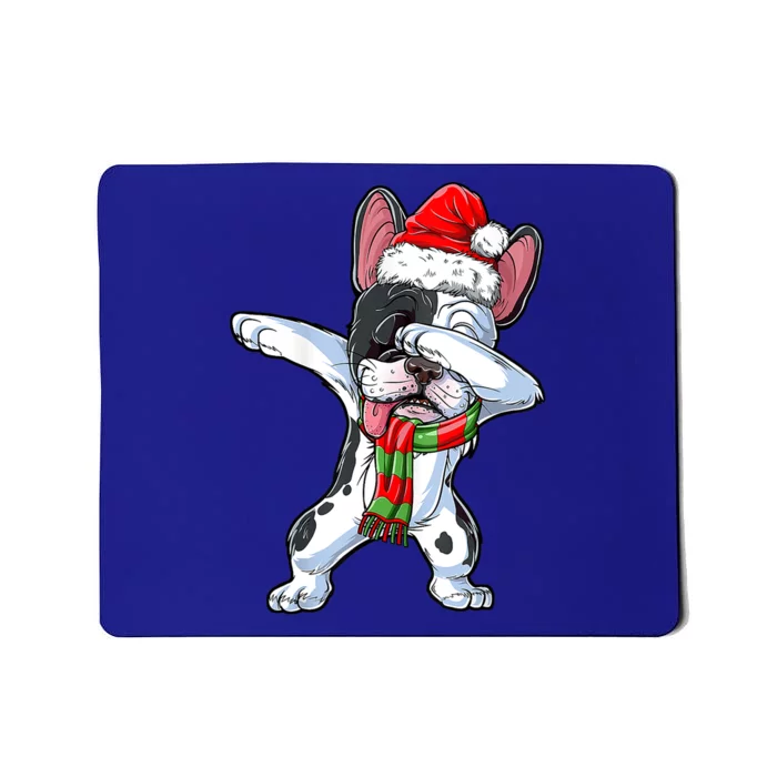 Cute Dabbing French Bulldog Christmas Hat Adults Xmas Gift Mousepad