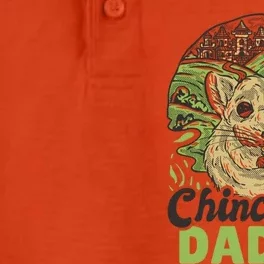 Chinchilla Daddy For Father's Day Great Gift Dry Zone Grid Performance Polo