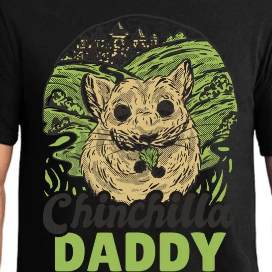 Chinchilla Daddy For Father's Day Great Gift Pajama Set