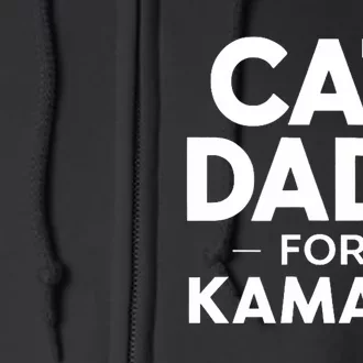 Cat Dads For Kamala President Harris Democrat Vote Blue 2024 Full Zip Hoodie