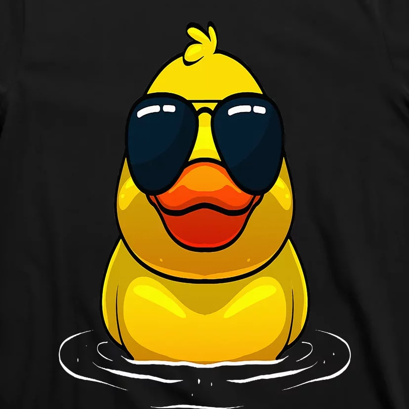 Cool Duck For  Rubber Duck Lovers Sunglasses T-Shirt