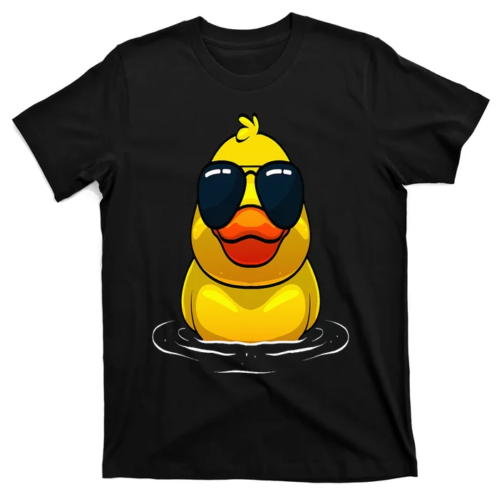 Cool Duck For  Rubber Duck Lovers Sunglasses T-Shirt