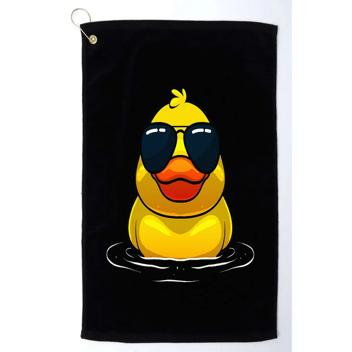 Cool Duck For  Rubber Duck Lovers Sunglasses Platinum Collection Golf Towel