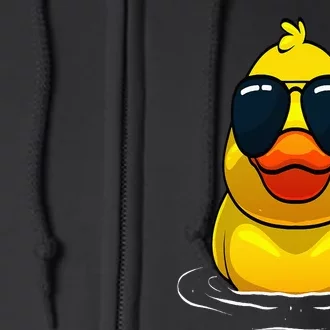 Cool Duck For  Rubber Duck Lovers Sunglasses Full Zip Hoodie