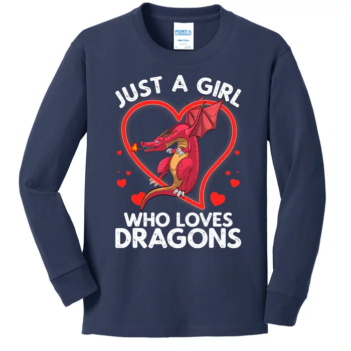 Cool Dragon For Wo Girl Dragons Mythical Dragon Lovers Kids Long Sleeve Shirt