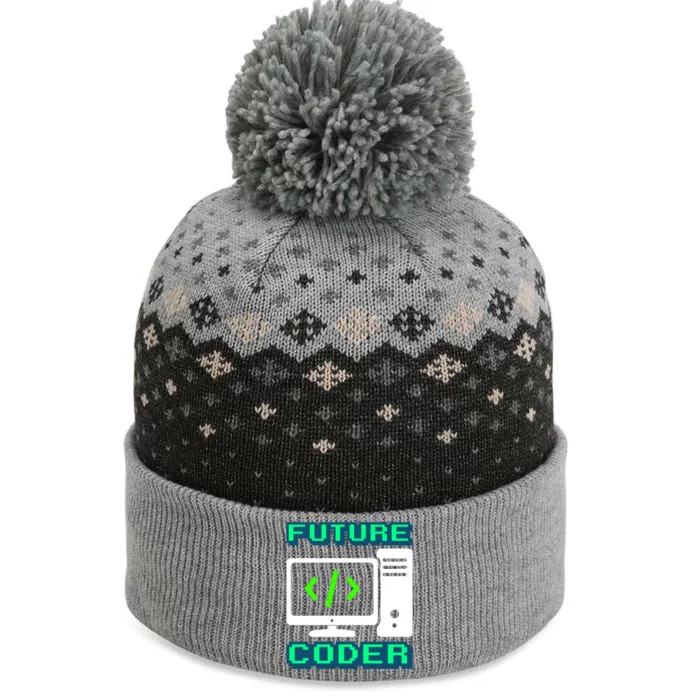 Coder Design Funny Programmer Computer Science Gift The Baniff Cuffed Pom Beanie