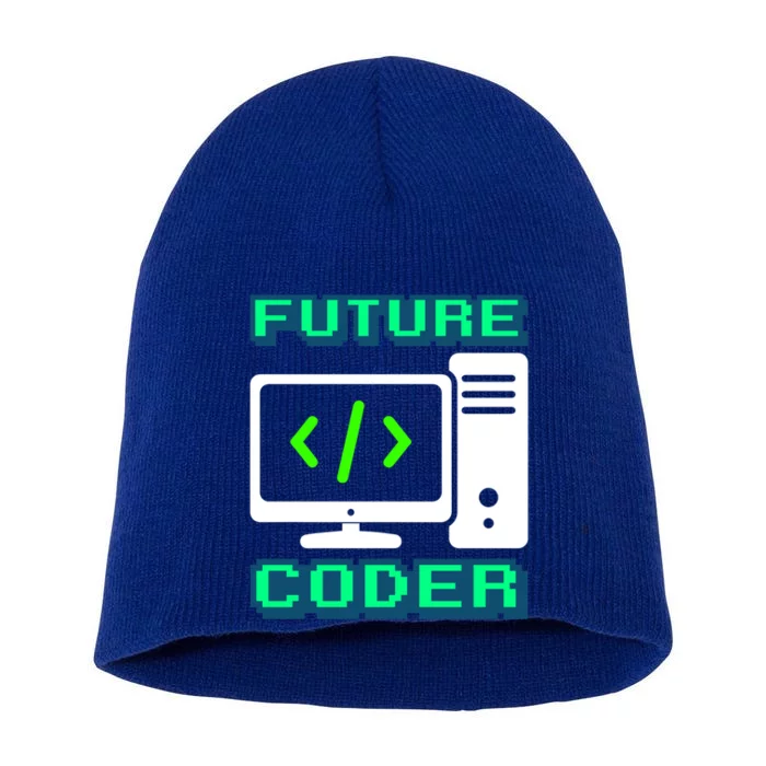 Coder Design Funny Programmer Computer Science Gift Short Acrylic Beanie