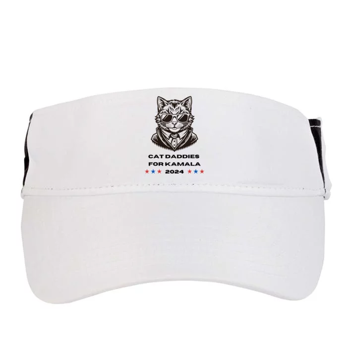 Cat Daddies For Kamala Funny Cat Dad Vote Election 2024 Adult Drive Performance Visor