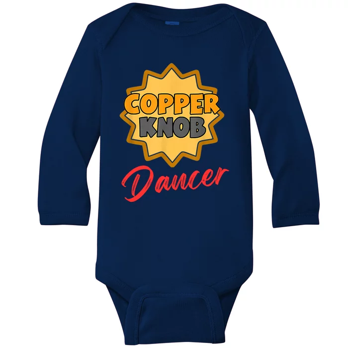 CopperKnob Dancer Funny CopperKnob Dancer Baby Long Sleeve Bodysuit