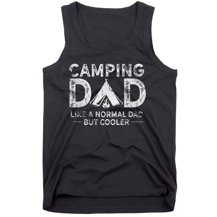 Camping Dad Funny Camper Fathers Day Camping Dad Tank Top