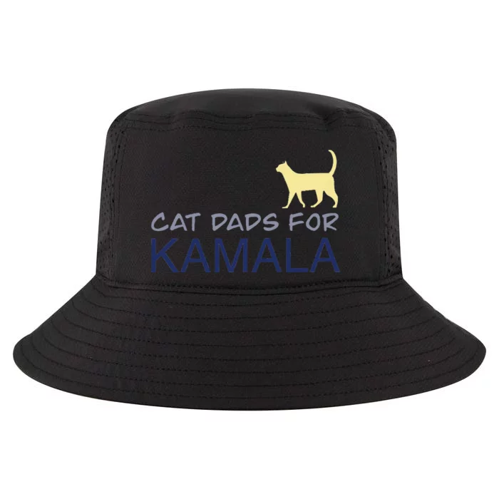 Cat Dads For Kamala Harris For President 2024 Gift Cool Comfort Performance Bucket Hat