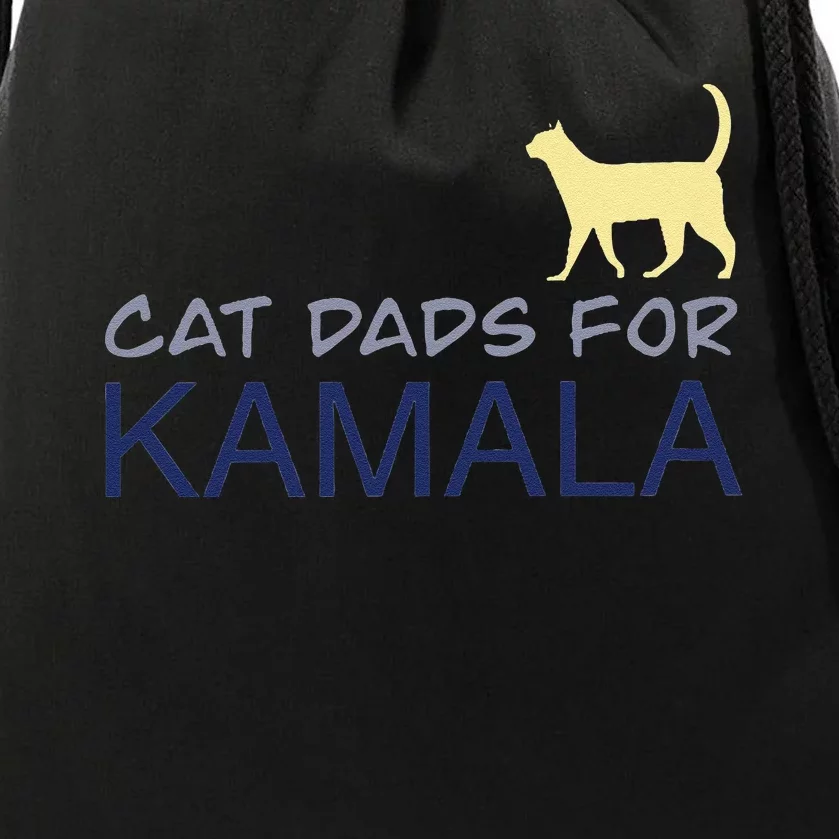 Cat Dads For Kamala Harris For President 2024 Gift Drawstring Bag