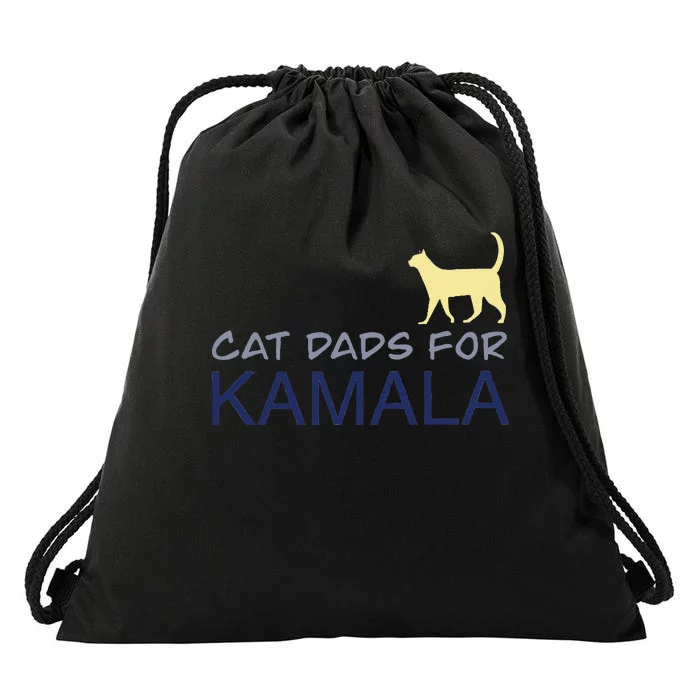 Cat Dads For Kamala Harris For President 2024 Gift Drawstring Bag