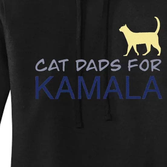 Cat Dads For Kamala Harris For President 2024 Gift Women's Pullover Hoodie