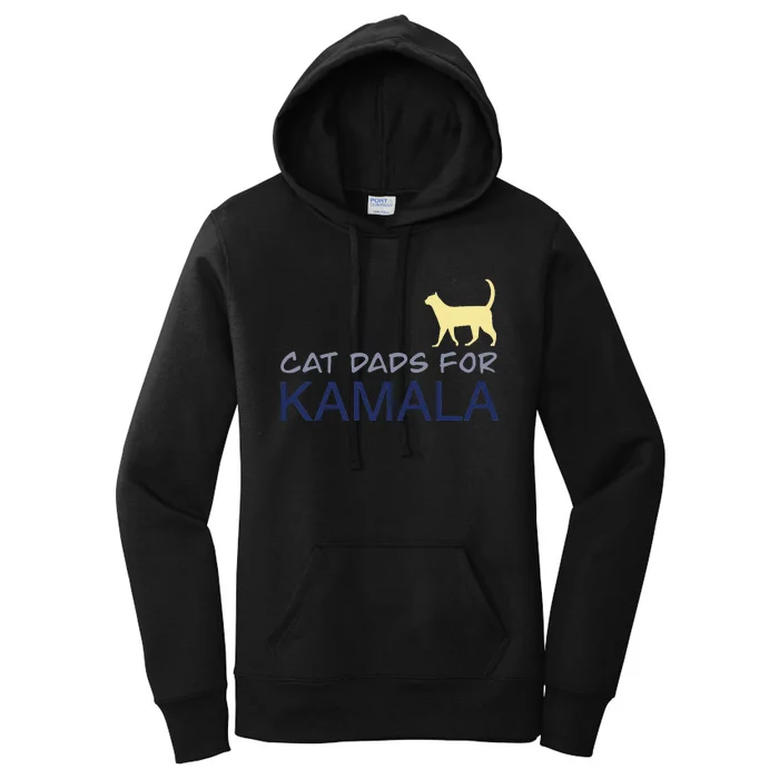 Cat Dads For Kamala Harris For President 2024 Gift Women's Pullover Hoodie