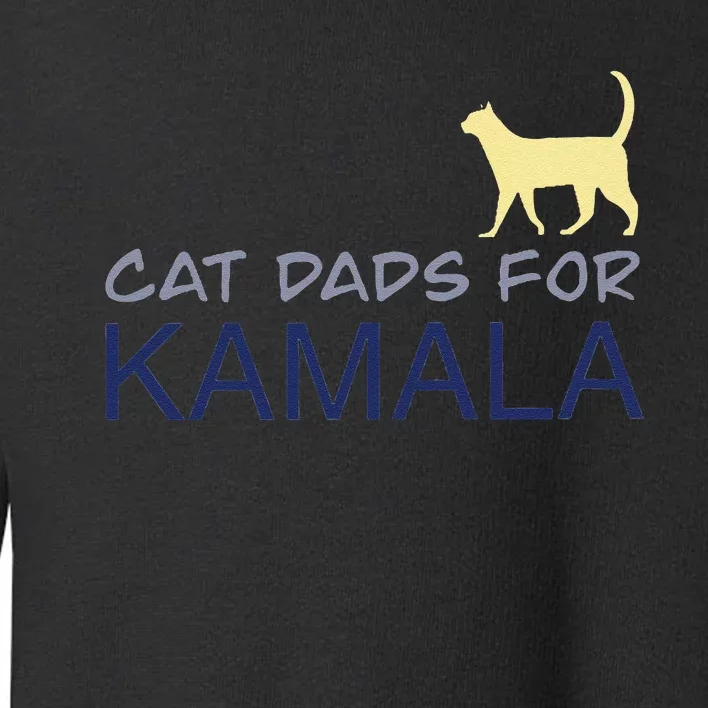 Cat Dads For Kamala Harris For President 2024 Gift Toddler Sweatshirt