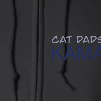 Cat Dads For Kamala Harris For President 2024 Gift Full Zip Hoodie