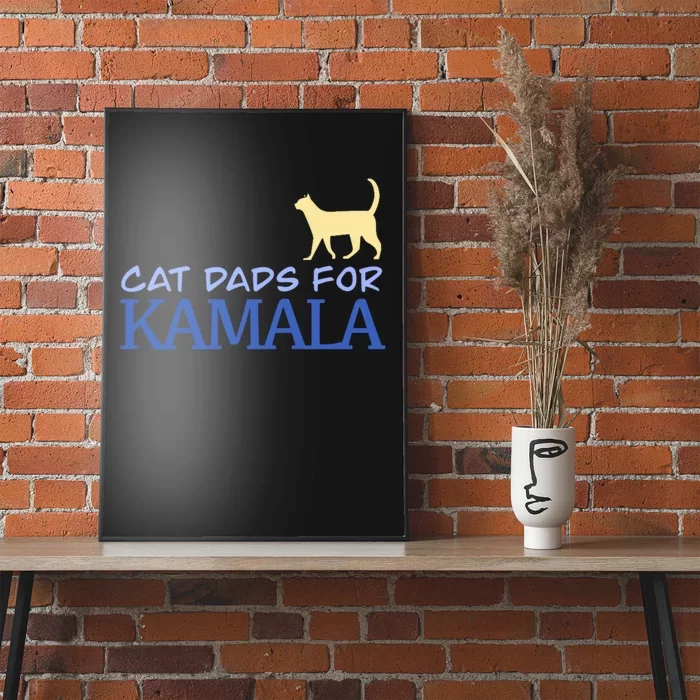 Cat Dads For Kamala Harris For President 2024 Poster