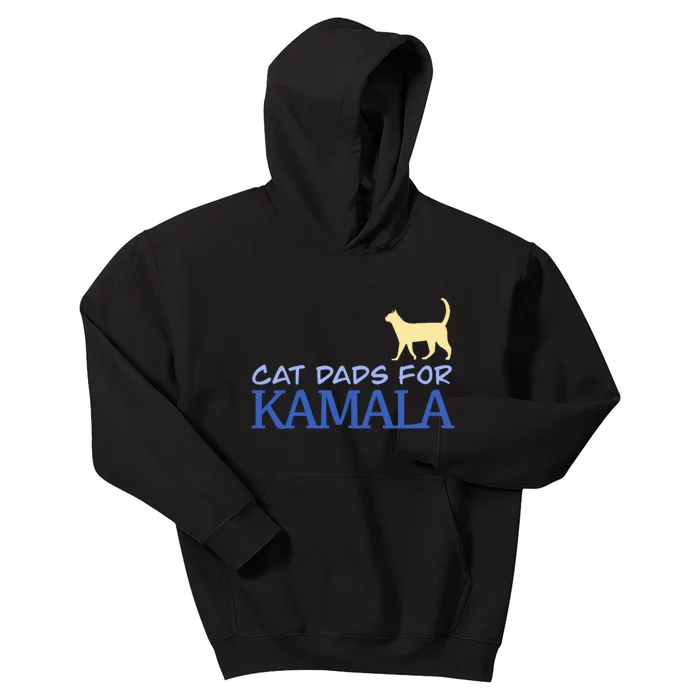 Cat Dads For Kamala Harris For President 2024 Kids Hoodie