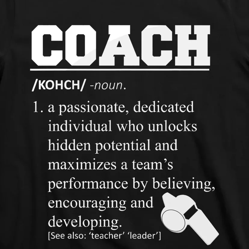 Coach Definition Funny Coach T-Shirt