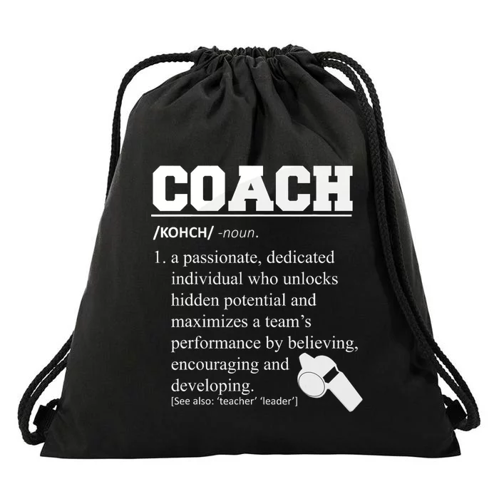 Coach Definition Funny Coach Drawstring Bag