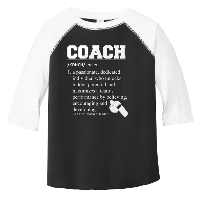 Coach Definition Funny Coach Toddler Fine Jersey T-Shirt