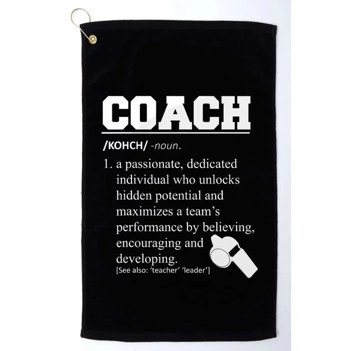 Coach Definition Funny Coach Platinum Collection Golf Towel