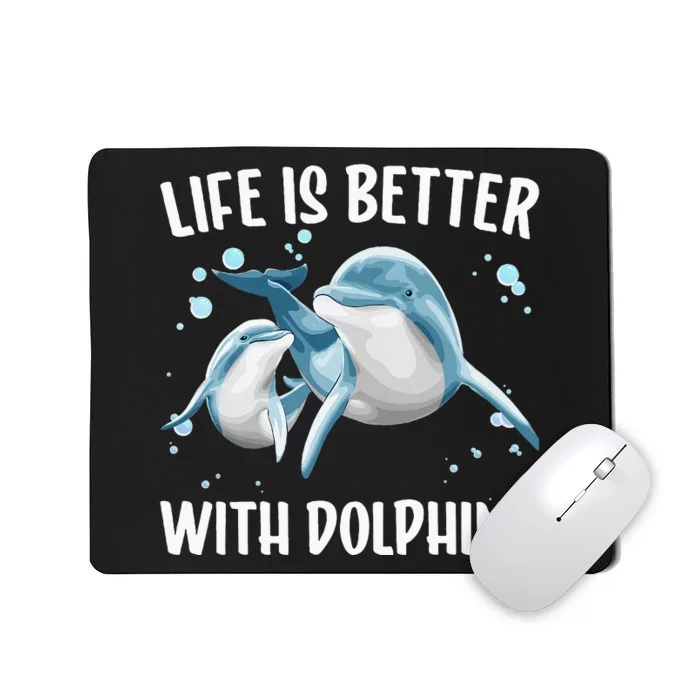 Cute Dolphin For Men Women Kids Aquatic Animal Dolphin Lover Mousepad