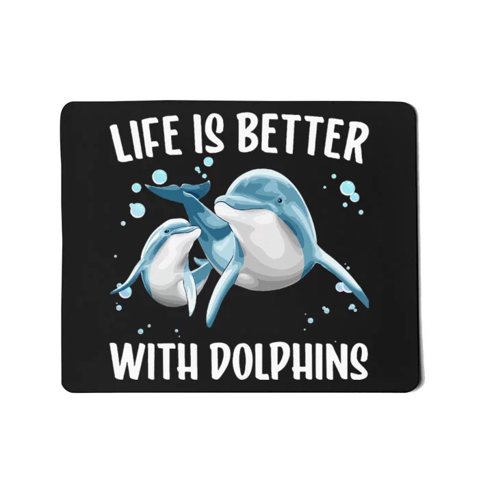 Cute Dolphin For Men Women Kids Aquatic Animal Dolphin Lover Mousepad