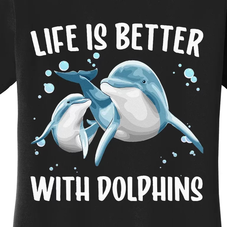 Cute Dolphin For Men Women Kids Aquatic Animal Dolphin Lover Women's T-Shirt