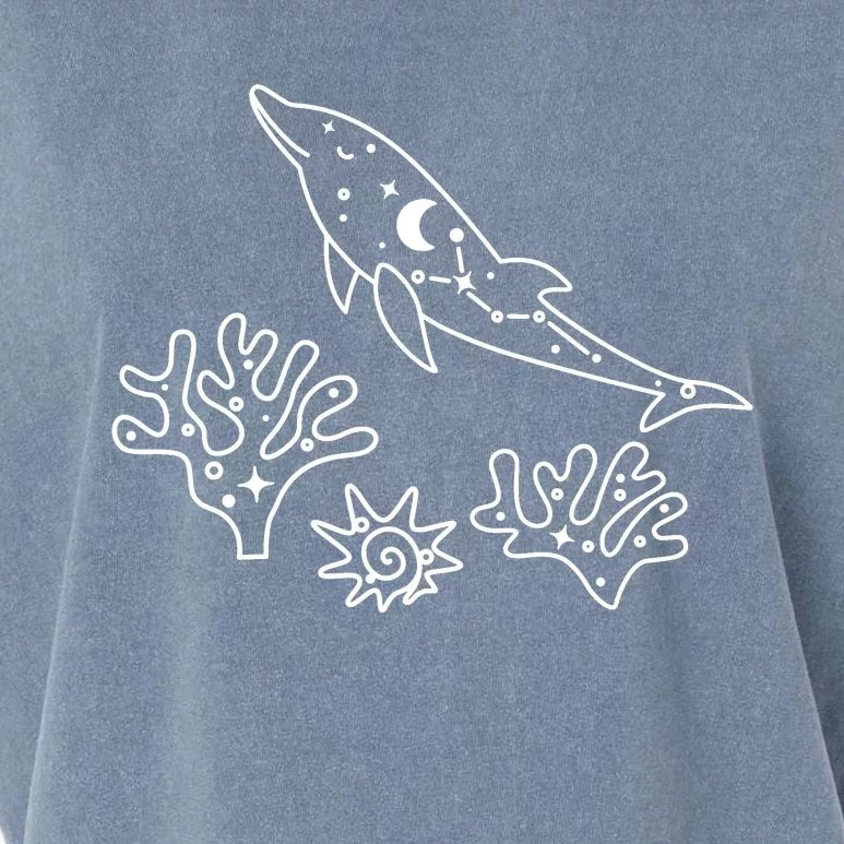 Cute Dolphin Funny Dolphin Lover Dolphin Art Garment-Dyed Women's Muscle Tee